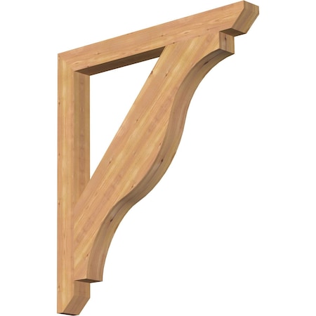 Ekena Millwork Funston Slat Smooth Bracket, Western Red Cedar, 3 1/2"W x 36"D x 40"H BKT04X36X40FST06SWR